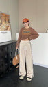 KELTIS Little Bow Decor Track Pants
